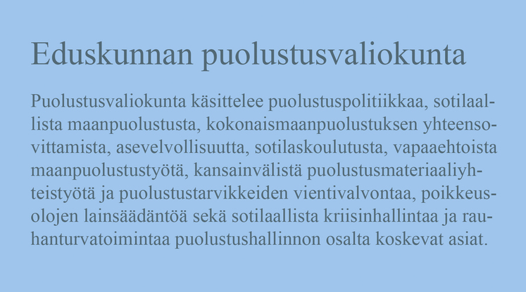 Ammattisotilas_Aliupseeri_Eduskunta_Puolustusvaliokunta