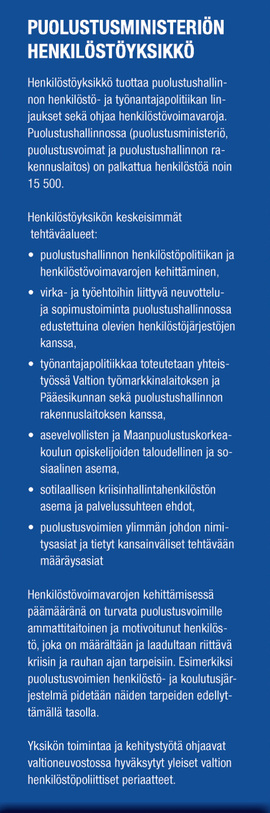 Puolustusministeriö_Henkilöstöyksikkö